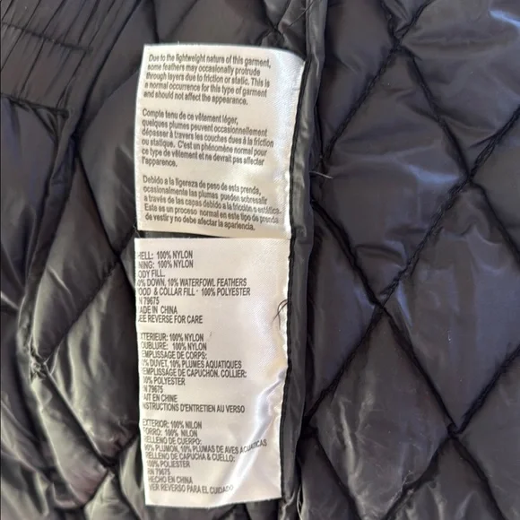 Michael Kors Black Quilted Puffer Jacket with Gold Zipper - Picture 8 of 8